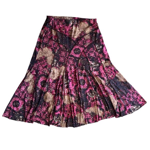 Vtg 90s Requirements Skirt Floral Maxi Patchwork Fairy Grunge Y2K Sz M - Picture 1 of 10